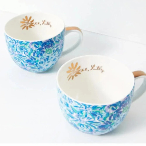 Lilly Pulitzer Ceramic Mugs Set Of 2 - Picture 2 of 4